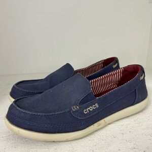 CROCS Women’s Blue Slip-On Loafers